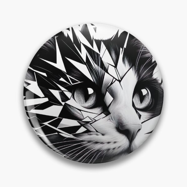 Item preview, "Captivating Cat Collage: Broken Mirror Effect, Surreal Visual Narrative" designed and sold by Huycao211.