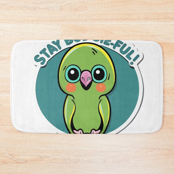 Item preview, Stay Budgie-ful! Comic Style Green Budgie designed and sold by NiftyWrx.