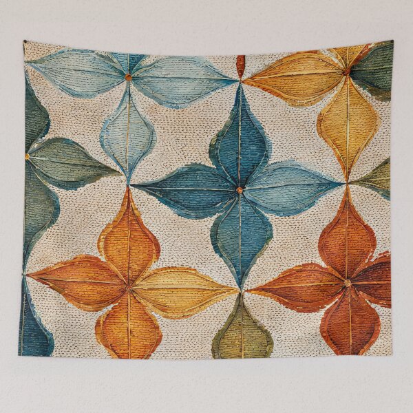 Item preview, Floral Knott Style Vintage Pattern Design designed and sold by TheRedPixels.
