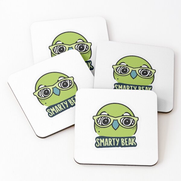 Item preview, Smarty Beak Parrotlet with Glasses - Comic Book Style Illustration designed and sold by NiftyWrx.