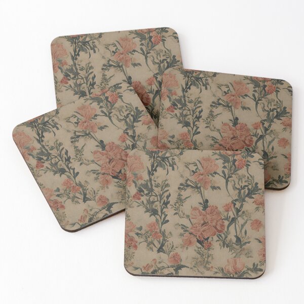 Item preview, Orange Floral Vintage Pattern designed and sold by TheRedPixels.