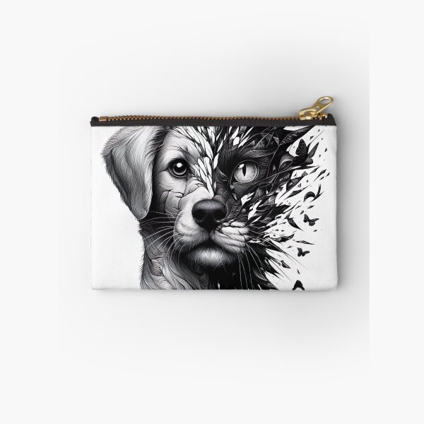 Item preview, "Diverse Cat and Dog Collage: Captivating Broken Mirror Visuals" designed and sold by Huycao211.