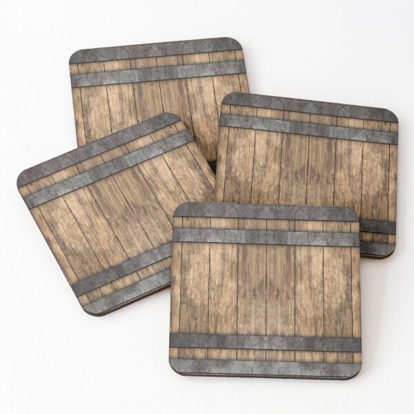 Item preview, Craft Your Spirits, Embrace History: Timeless Wooden Barrel Pattern designed and sold by Karma-n-Chaos.