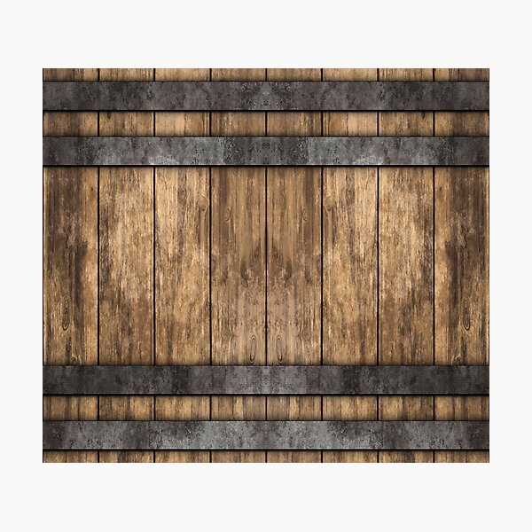 Item preview, Craft Your Spirits, Embrace History: Timeless Wooden Barrel Pattern designed and sold by Karma-n-Chaos.