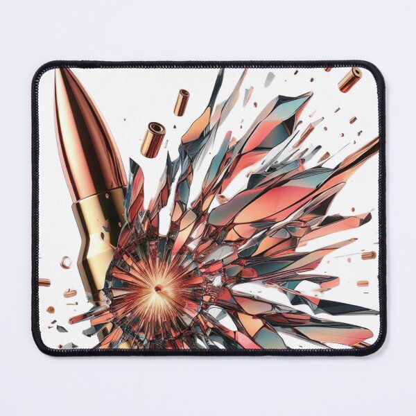 Item preview, "Intense Bullet Array: Captivating Photo with Broken Mirror Effect" designed and sold by Huycao211.