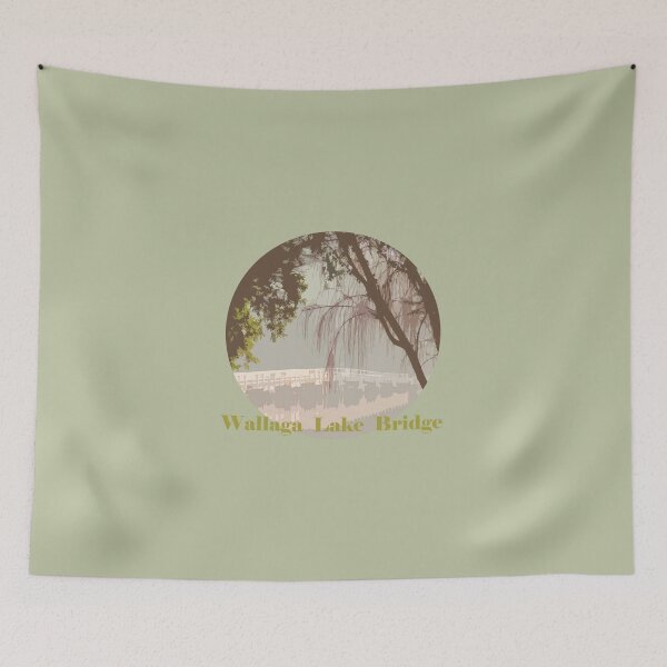 Item preview, wallaga lake bridge retro design designed and sold by Brett Thompson.