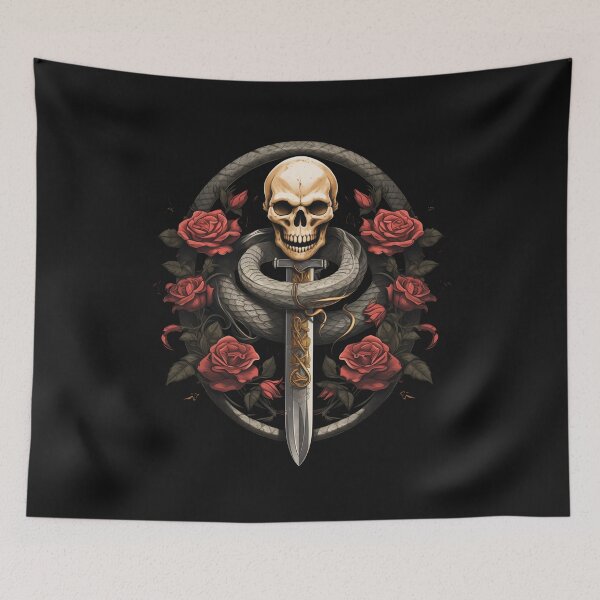 Item preview, American Traditional Snake and Sword tattoo designed and sold by Goku Creations.