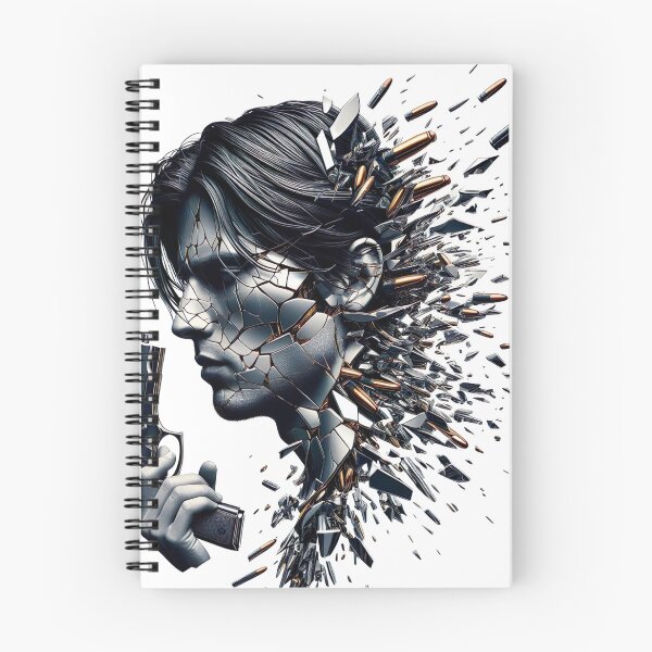 Item preview, "Intense Bullet Array: Captivating Photo with Broken Mirror Effect" designed and sold by Huycao211.