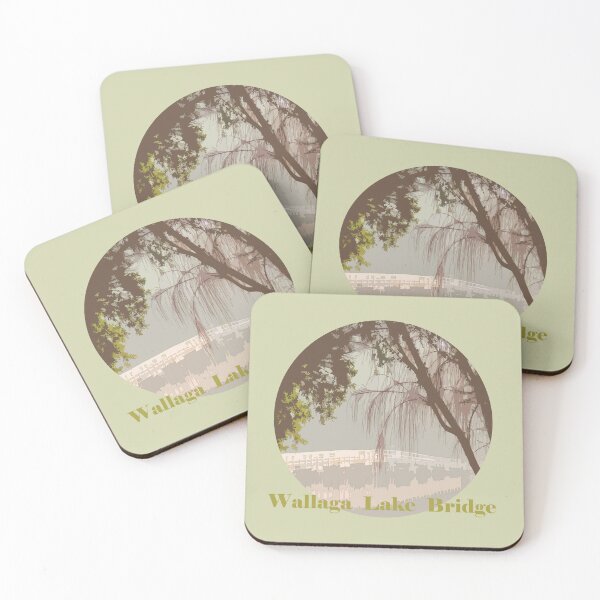 Item preview, wallaga lake bridge retro design designed and sold by Brett Thompson.