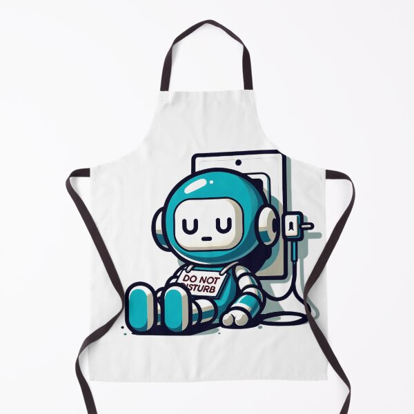 Item preview, Relax-O-Bot: Serene Robot Illustration in Minimal Style designed and sold by SrijanaByAnu.