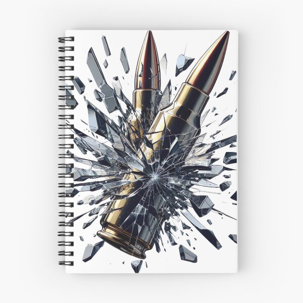 Item preview, "Intense Bullet Array: Captivating Photo with Broken Mirror Effect" designed and sold by Huycao211.