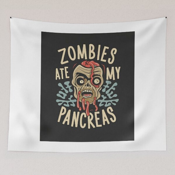 Item preview, Zombies at my pancreas T-Shirt,  T1D Diabetic diabetes awareness, diabetes awarness gift t-shirt, funny diabetic gift  designed and sold by Footy Frenzy.