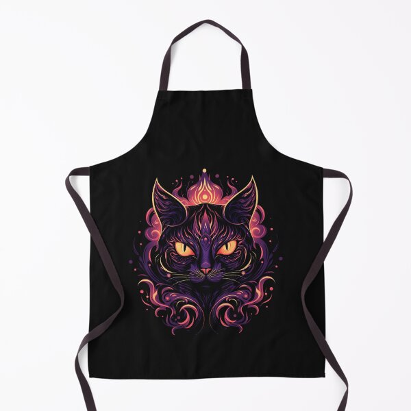 Item preview, American Traditional Gothic Cat Tattoo designed and sold by Goku Creations.