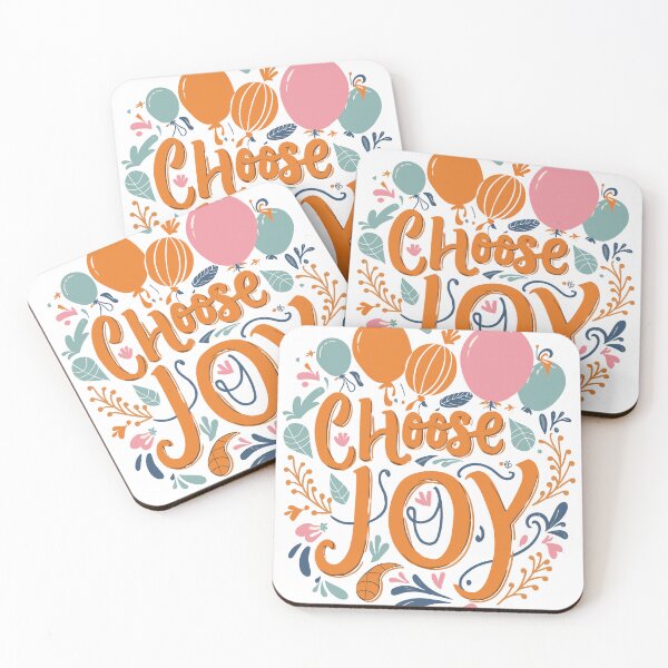 Item preview, Choose Joy: Festive Design with Colorful Balloons, Leaves, and Hearts designed and sold by HahaHandlesHub.