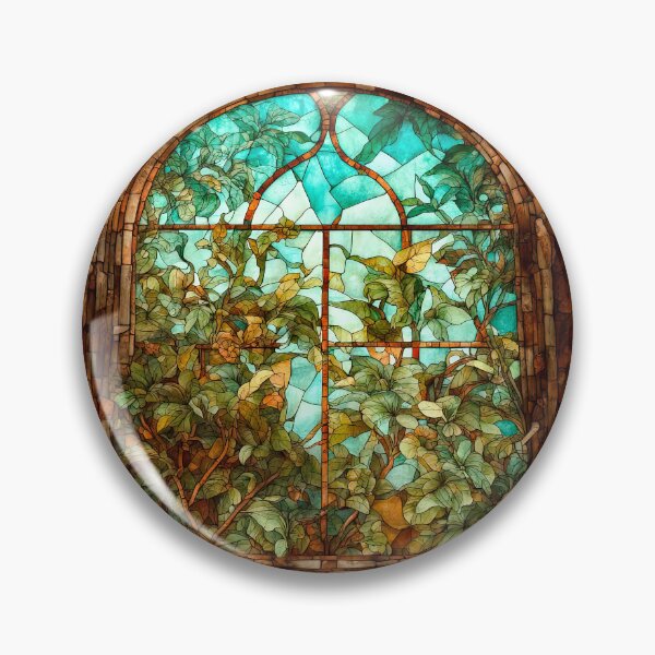 Item preview, Stained Glass Window In An Old Abandoned Mansion designed and sold by LanaGustavsson.