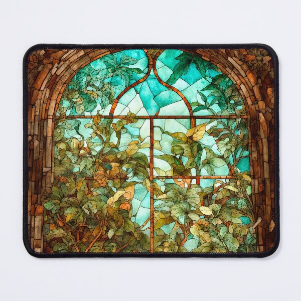 Item preview, Stained Glass Window In An Old Abandoned Mansion designed and sold by LanaGustavsson.