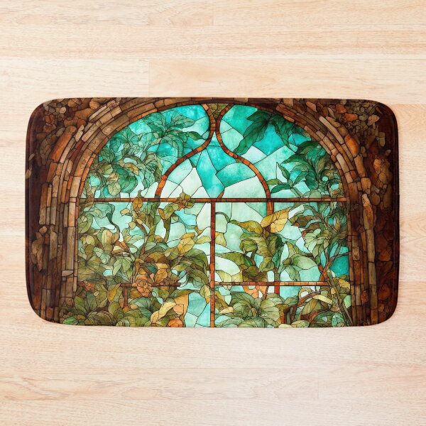 Item preview, Stained Glass Window In An Old Abandoned Mansion designed and sold by LanaGustavsson.