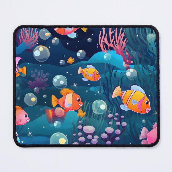 Item preview, undersea life seamless digital pattern  designed and sold by Borwornkiet.