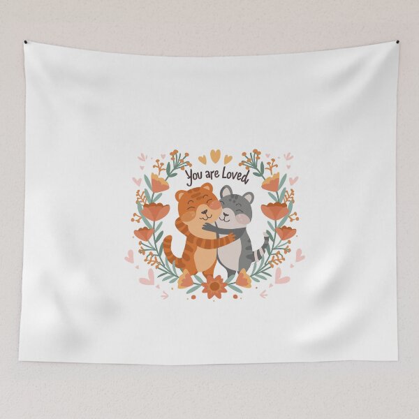 Item preview, Universal Love - You are Loved: Affectionate Cats Collection designed and sold by HahaHandlesHub.