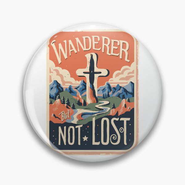 Item preview, Guided by Faith Illustration - Wanderer But Not Lost Collection designed and sold by HahaHandlesHub.