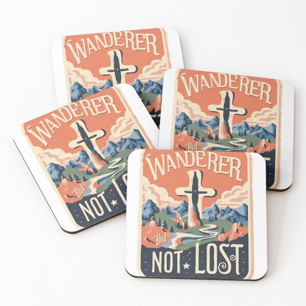 Item preview, Guided by Faith Illustration - Wanderer But Not Lost Collection designed and sold by HahaHandlesHub.
