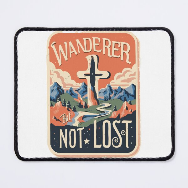 Item preview, Guided by Faith Illustration - Wanderer But Not Lost Collection designed and sold by HahaHandlesHub.
