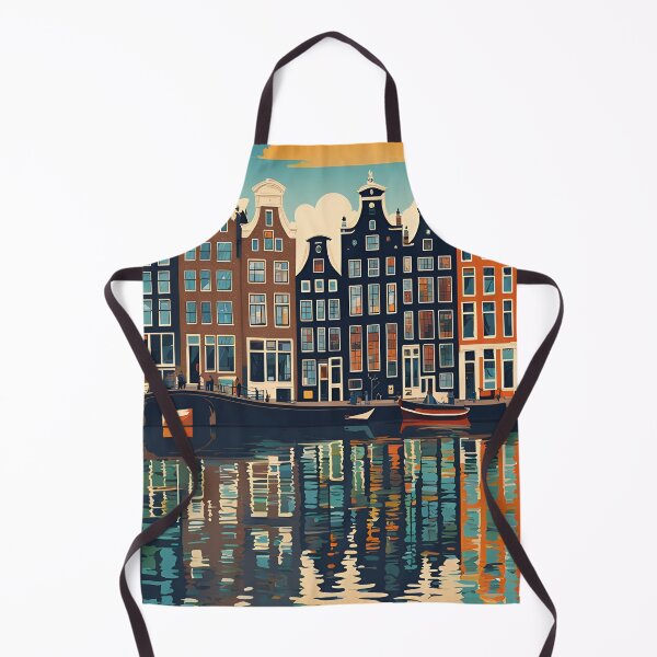 Item preview, Amsterdam Modern Travel Poster Vintage Style designed and sold by Glimmersmith.