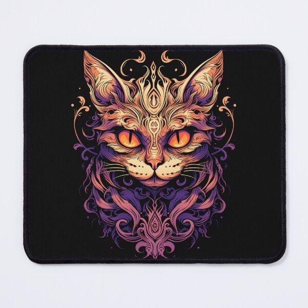 Item preview, American Traditional Cat in a flame Tattoo designed and sold by Goku Creations.
