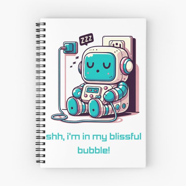 Item preview, Quiet Tech Time: Relaxing Robot in Zen Mode designed and sold by SrijanaByAnu.