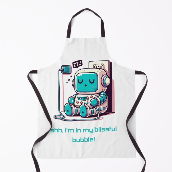 Item preview, Quiet Tech Time: Relaxing Robot in Zen Mode designed and sold by SrijanaByAnu.