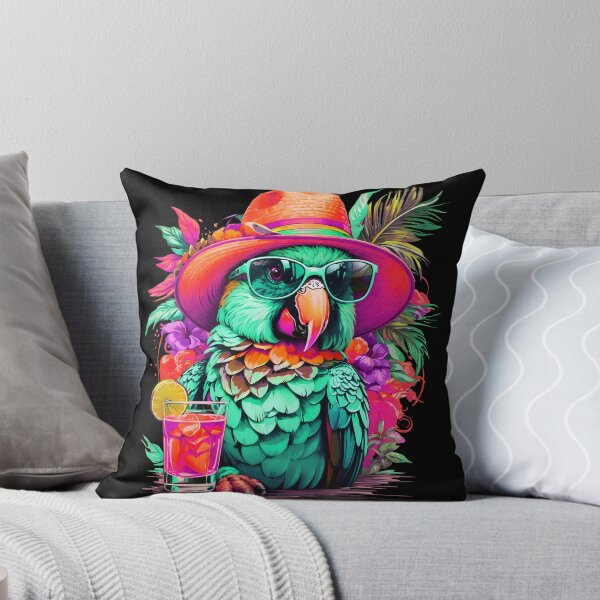 Item preview, Chubby Parrot with Refreshing and Sunglasses: Sunsets, Sips, and a Splash of Sass designed and sold by MindWave THC.