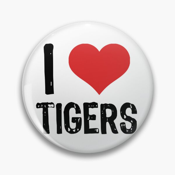Item preview, I Love Tigers designed and sold by The "I Love Everything" Shop.