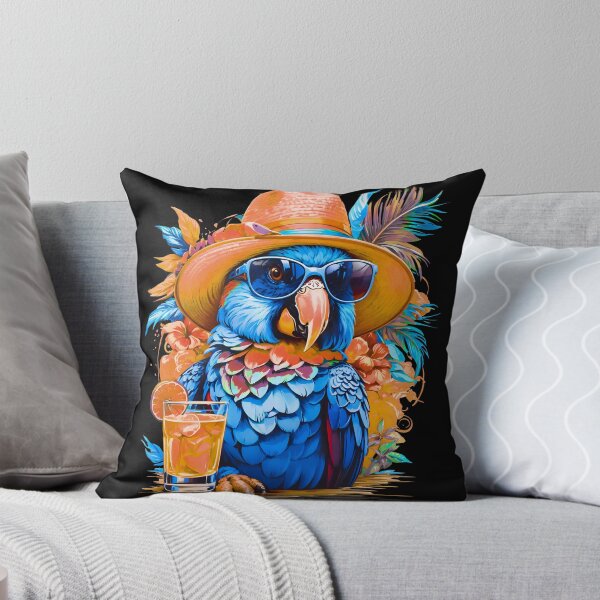Item preview, Chubby Parrot with Refreshing and Sunglasses: Sunsets, Sips, and a Splash of Sass designed and sold by MindWave THC.