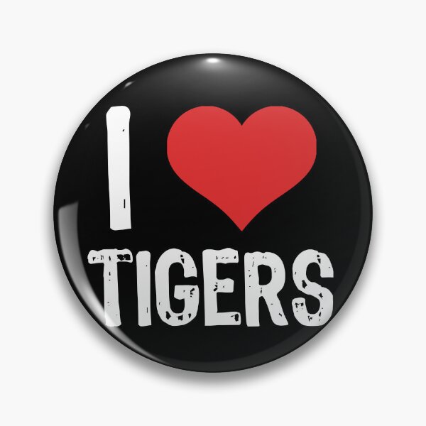Item preview, I Love Tigers designed and sold by The "I Love Everything" Shop.