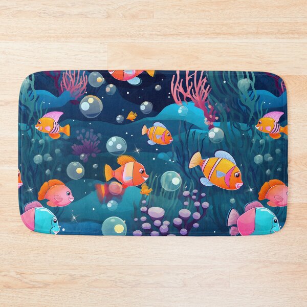 Item preview, undersea life seamless digital pattern  designed and sold by Borwornkiet.