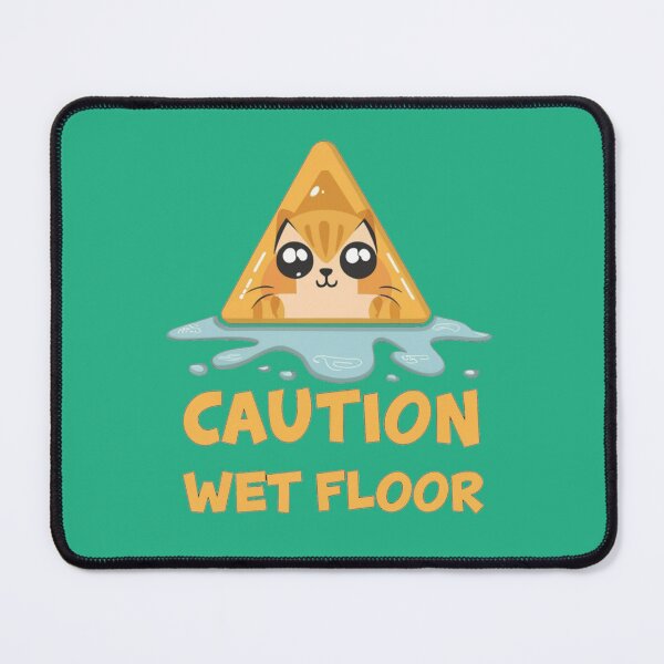 Item preview, Caution Wet Floor funny cat designed and sold by bukajart.