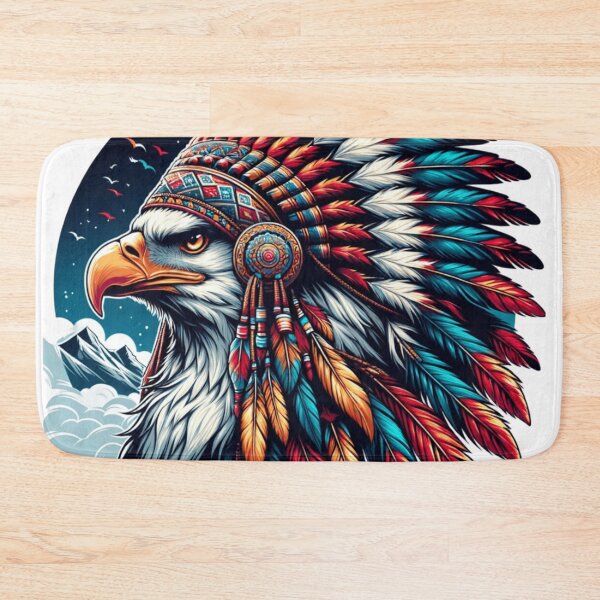 Item preview, Aerial Sovereignty: The Majestic Eagle in Splendid Headdress designed and sold by TeslaSt0re.
