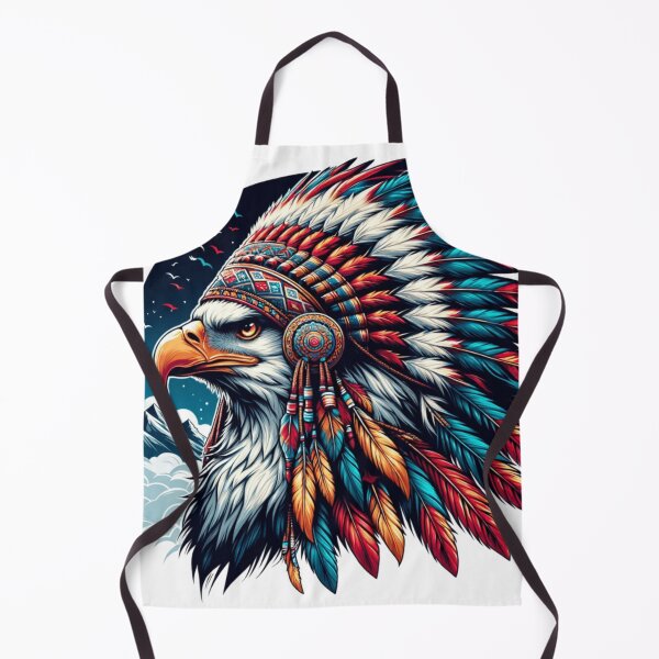Item preview, Aerial Sovereignty: The Majestic Eagle in Splendid Headdress designed and sold by TeslaSt0re.