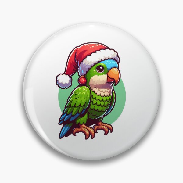 Item preview, Quaker Parrot Merry Christmas designed and sold by MushroomHut.