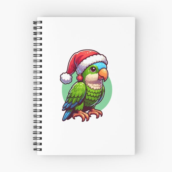 Item preview, Quaker Parrot Merry Christmas designed and sold by MushroomHut.