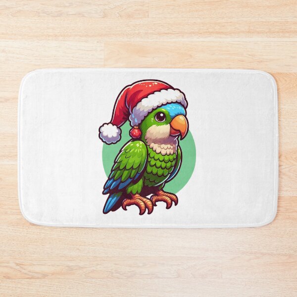 Item preview, Quaker Parrot Merry Christmas designed and sold by MushroomHut.