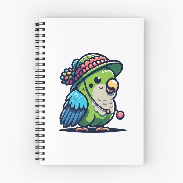 Item preview, Quaker Parrot with Hat designed and sold by MushroomHut.