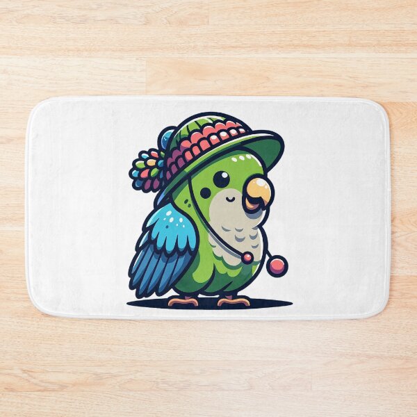 Item preview, Quaker Parrot with Hat designed and sold by MushroomHut.
