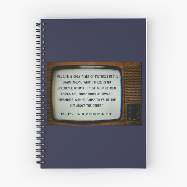 Item preview, Copy of H.P. Lovecraft quote: All life is only a set of pictures in the brain.. designed and sold by artbleed.