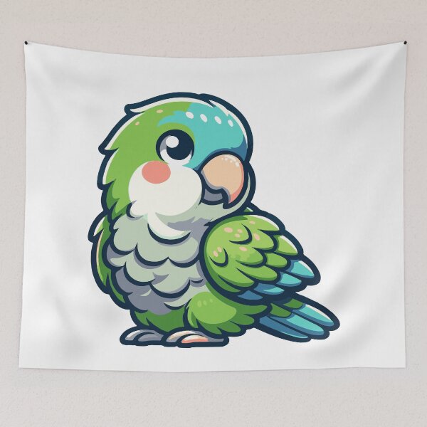 Item preview, Cute Quaker Parrot designed and sold by MushroomHut.