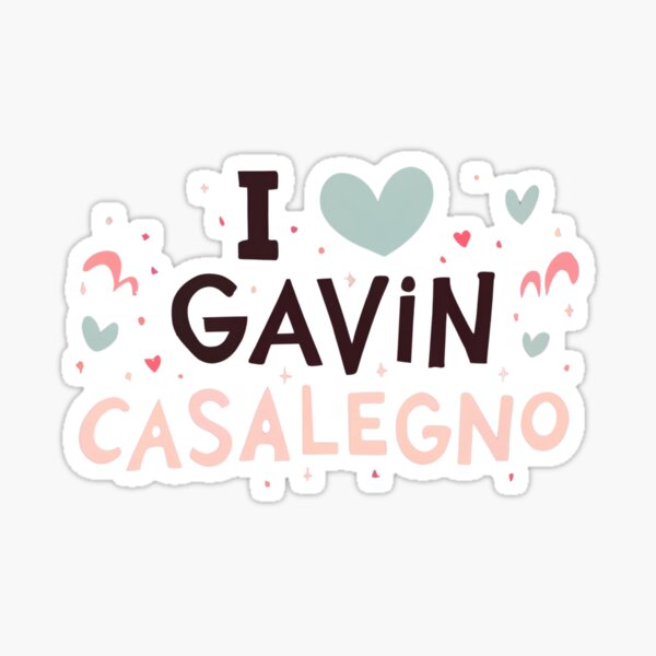 I Heart Gavin Casalegno Sticker for Sale by Itsheartshop