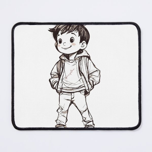 Item preview, Stylish Cute Teenage Boy Drawing designed and sold by SpicyOne.