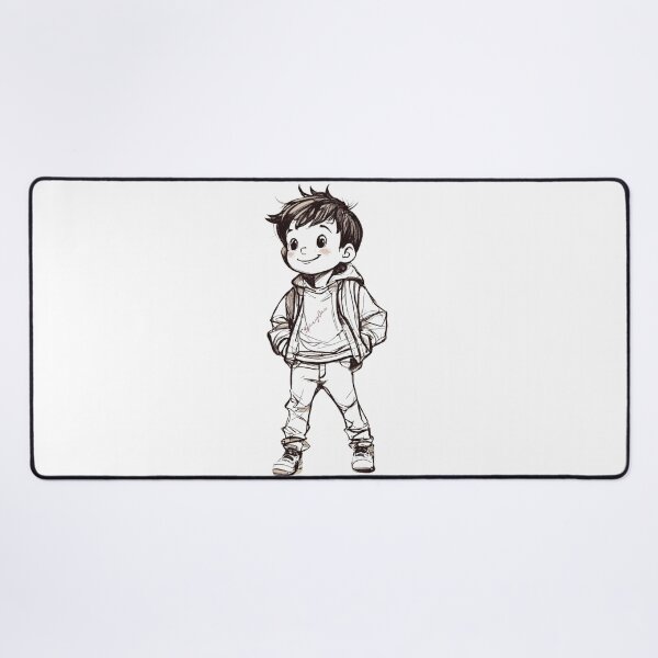 Item preview, Stylish Cute Teenage Boy Drawing designed and sold by SpicyOne.