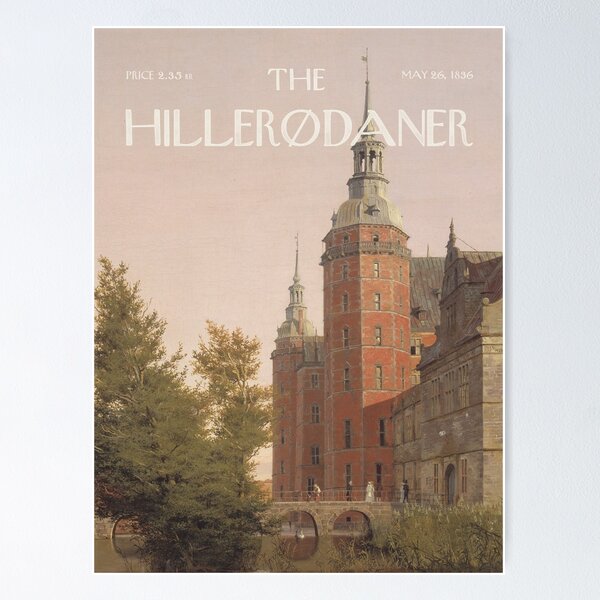 Item preview, The Hillerødaner Vintage Magazine Cover designed and sold by Vintagrafica.