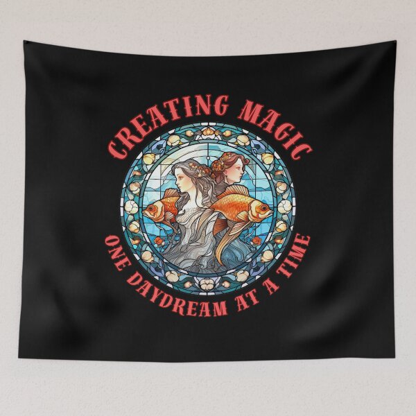 Item preview, Creating Magic, One Daydream At A Time. pisces astrology designed and sold by ZodiacWonders.